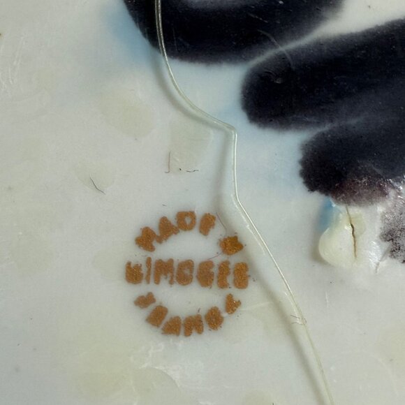 Vintage Limoges France Porcelain Oval Plaque With Romantic 18th-Century Scene - Picture 4 of 7